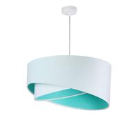 Pendelleuchte Tessuto Bianco Mint Ø50cm Moderno Design Lampada Pendente Camera