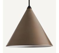 Pendente a cono diametro 19 cm, Moke Marrone TU