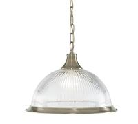 Pendente American Diner - Ottone antico e vetro