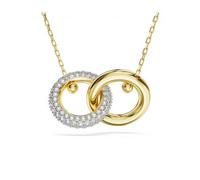 Pendente anello concatenato Swarovski Dextera bianco placcato oro 5668820