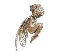 Pendente Angelo Silenzioso per Donna, Elegante Collana con Charm Angelo Protettore, Ciondolo Intagliato a Mano con Capelli Ricci e Ali in Filigrana, Regalo di Angels Wing per Ragazze Figli Madre