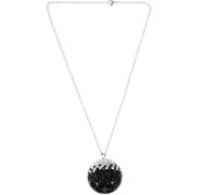 Pendente Auto Strass e Sfera Decorativa per Interni Nero | Acciaio Inossidabile e Strass, Stile Chic Creativo, Ornamento Sospeso per Abitacolo, Uso Decorativo