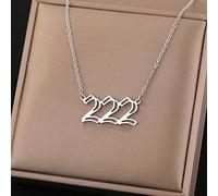 Pendente Collane 111 222 333 444 555 666 777 888 999 Ciondoli Catene Numero Collana per Le Donne Gioielli Partito Angelo Regalo Regalo di Natale