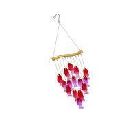 Pendente di cristallo appeso Giardini Suncatchers Venti Campane per Balcone Giardini Riflessione della Luce Display Decorativo Campane Vento di Ferro