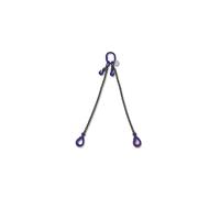 Pendente di sollevamento, gancio Self-Locking e accorciatore, catena 2 bracci, G