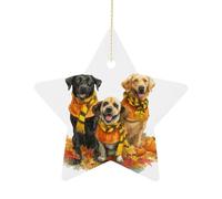 Pendente Fall Thanksgiving Dog Pumpkin Autumn Thanksgiving Pumpkin Decorazione In Porcellana Natalizia Appendere Per Domestico Commerciale Esterni