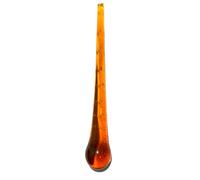 PENDENTE GOCCIA IN VETRO DI MURANO, COLORE AMBRA, H 260 MM, PER LAMPADARI