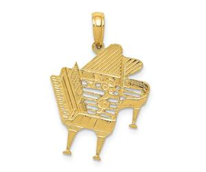 Pendente In Simboli Musicali In Oro Giallo 14K Con Strumento Musicale Pianoforte