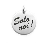 PENDENTE MONETA PERSONALIZZATA IN ACCIAIO SOLO NOI