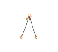 Pendente per sollevamento con ganci Self-Locking e accorciatori catena a 2 bracc