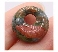 pendente Perline di pietra naturale Pietre semipreziose Perline rotonde con foro grande for la creazione di gioielli Collana fai da te Bracciale Orecchini Accessori18mm Spiriti maligni Disegno denaro