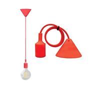 Pendente ROSSO a Soffitto con cavo e portalampada E27