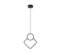 PENDENTE V-TAC IN METALLO COLOR NERO 12W 4000K - DIM. 28x33 H.MAX 180CM - 14999