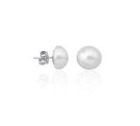 Pendenti Argento Con Perla Mabé Bianca 10 MM