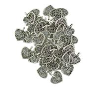 Pendenti di fascini del cuore di filigrana d'argento tibetani di 100 pezzi per
