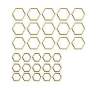 Pendenti Esagonali Per Api Marcatori Di Maglia Colore Oro Chiusura All'Uncinetto