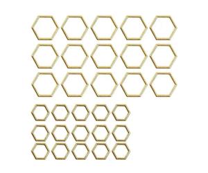 Pendenti Esagonali Per Api Marcatori Di Maglia Colore Oro Chiusura All'Uncinetto