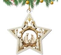 Pendenti per l'Albero di Natale - Ricordo Festivo Invernale In 2D | Decorazione Natalizia In Acrilico Per Presepe,Per Davanzale Porta Parete Soggiorno Camera Da Balcone Giardino Festa