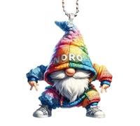 Pendentif De Voiture Père Noël - Décor Miroir Acrylique 2D, Style Hip-hop, Ornement Suspendu, Accessoire Voiure Festif | Rétroviseur Voiture, Décoration Noël, Cadeau