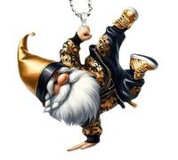 Pendentif De Voiture Père Noël - Décor Miroir Acrylique 2D, Style Hip-hop, Ornement Suspendu, Accessoire Voiure Festif | Rétroviseur Voiture, Décoration Noël, Cadeau