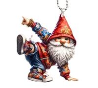 Pendentif De Voiture Père Noël - Décor Miroir Acrylique 2D, Style Hip-hop, Ornement Suspendu, Accessoire Voiure Festif | Rétroviseur Voiture, Décoration Noël, Cadeau