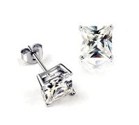 Pendientes Plata S925 Gioielli di Lusso Piazza Zircone Orecchini per Le Donne Brincos para As Mulheres Boucle Carino Nausnice Ohrstecker Durable Design