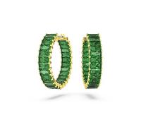 Pendientes Swarovski de aro Matrix 5658651 verdes