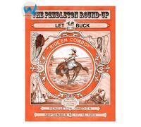 Pendleton Poster Round-Up Cowboy & Horse Rodeo Wall Art 12X16/16X20/18X24/24X36