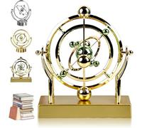 Pendolo A Moto Perpetuo Dell'orbita Celeste - Creative Home Rotary Decoration Macchina A Moto Perpetuo Arte Cinetica Decor Desktop Dell'orbita Celeste Modello Astronomy Decor, Gold a