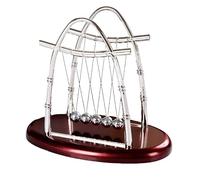 Pendolo di Newton, sfere di equilibrio a 5 sfere, giocattoli di decompressione per la scrivania, scienza e fisica - Grande decorazione per ufficio e regalo educativo per adulti(Sailboat-shaped)