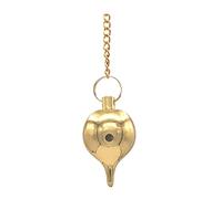 Pendolo divinatorio goccia d'acqua ottone dorato 25 g Radiestesia divinazione chiaroveggenza