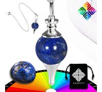 Pendolo Esoterico di Radiestesia LAPISLAZZULI, Pendolino Radioestesia in Pietra naturale GOCCIA d'ACQUA - 14 GR [Soddisfatti o Rimborsati A VITA]