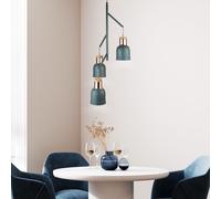 Pendolo Grigio Opaco Soffitto Luce Ospiti Illuminazione Stanza Appesa Rame [EEK: Non valutato]