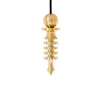 Pendolo ISIS 4 Batterie Medio Bronzo 100% Oro con Testimone 5 cm 4 Elementi Egiziano