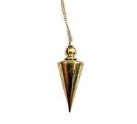 Pendolo pietra naturale ametista, pendolo di vetro, pendolo esagonale vintage per radiestesia, pendolo Chakra Reiki Divinazione Meditazione Wicca (Metallo)