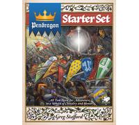 Pendragon Starter Set - King Arthur RPG Boxed Set - Intro Adventure, Campaign, Rules, Pregenerated Characters & Dice - Beginner-Friendly Chivalric Roleplaying Game