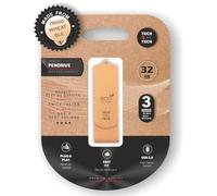 TechOneTech ecoTech USB 2.0 Memoria 32GB (Pendrive) - Realizzata con Paglia di Grano
