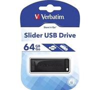 PENDRIVE 64 GB USB VERBATIM SLIDER 98698 USB 2.0 PENDRIVE VERBATIM SLIDER 64GB -98698-