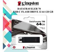 PENDRIVE CHIAVETTA USB C TYPE-C 3.2 32 64 128 GB KINGSTON DT70 MEMORIA OTG DRIVE