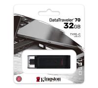 PENDRIVE CHIAVETTA USB-C TYPE C 3.2 32 64 128 GB KINGSTON DT70 MEMORIA OTG DRIVE