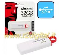 PENDRIVE DTIG4 KINGSTON 32 GB USB 3.0 PENNA ALTA VELOCITA ARCHIVIO DATI COMPUTER