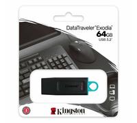 PENDRIVE KINGSTON 32 64 128 GB CHIAVETTA USB 3.2 MEMORIA EXODIA