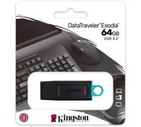 PENDRIVE KINGSTON EXODIA 32 64 128 256 GB CHIAVETTA USB 3.2 MEMORIA + OTG TYPE C