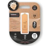 TechOnetech Ecotech USB Memory 32GB Pendrive - Prodotto con paglia di grano
