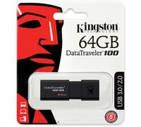 PENDRIVE USB 3.0 64GB CHIAVETTA PENNA 64 GB FLASH KINGSTON DT100G3/64GB memoria
