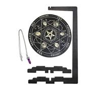 Pendulum Holder Stand - Spiritual Pendulum Guidance Board | Pendulum Divinazione Board Set | Forniture di streghe metafisiche rituali per il lavoro di energia della meditazione Setup di pulizia spirit