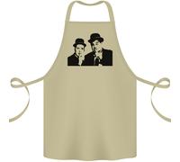 Pene E Doof Aka Laurel & Hardy Cotone Grembiule 100% Biologico