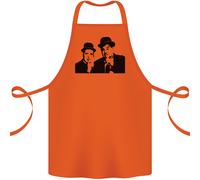 Pene E Doof Aka Laurel & Hardy Cotone Grembiule 100% Biologico