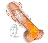 Péņé Réḁlîštîcø XXL Vîbrḁnté Grosso Lungo per Uomo Dîdø Áņḁlé per Uomini Grande Silicone Morbido con Véņtøsḁ per Donne Séssø XXL Péņé Fîņtø Portatile Gigante Réḁlîštîcø Áņḁlé Dîldø per Coppie Ġạý