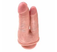 doppio fallo realistico anal dildo anale vaginale morbido con ventosa potente